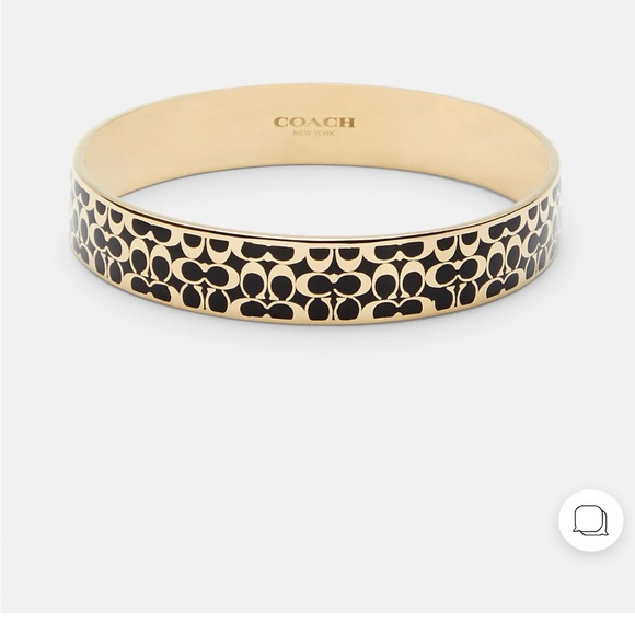 Coach Signature Enamel Bangle,nwt - Picture 1 of 2